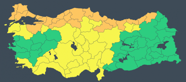 'Sarı ve 'turuncu' uyarı: Kar ve fırtınaya dikkat